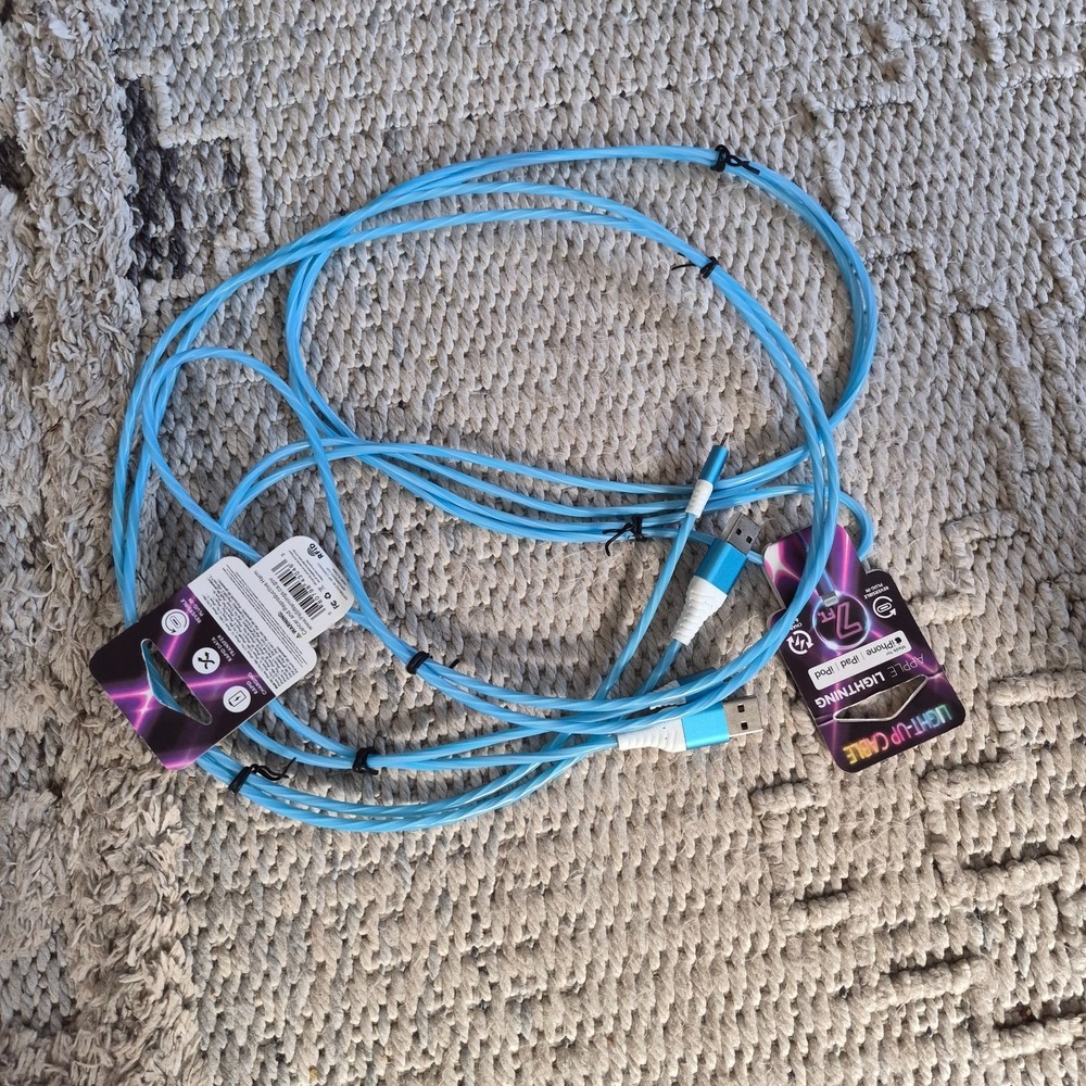 Long Charging Charger Cable USB Cord for iPhone Smart Accessories Light Up 2 LOT